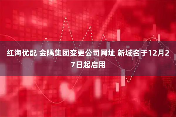 红海优配 金隅集团变更公司网址 新域名于12月27日起启用